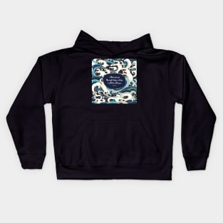 When you go through deep waters, I will be with you. - Isaiah 43:2 Kids Hoodie